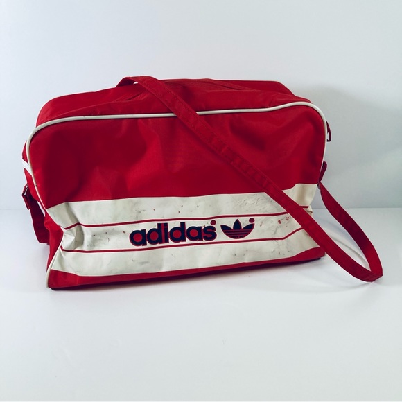 RARE Vintage adidas from USA | trefoil logo | 1980s gym bag | Shoulder strap - Picture 1 of 16